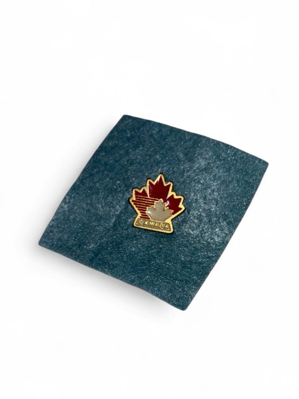 Canada Maple Leaf Enamel Pin - Red and Gold